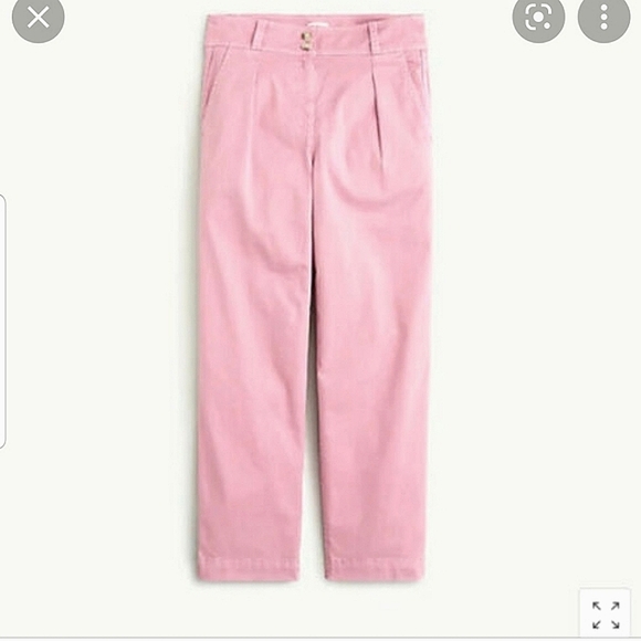 *****SOLD*******J.CREW PLEATED PANT IN GARMENT DYED CHINO - Picture 1 of 6